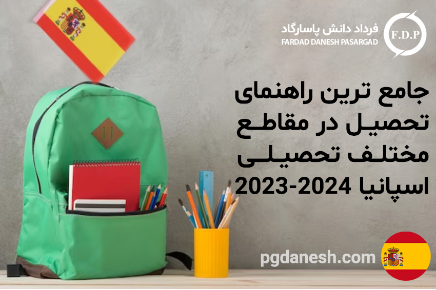 جامع ترین راهنمای تحصیل در مقاطع مختلف تحصیلی اسپانیا ۲۰۲۳ - ۲۰۲۴